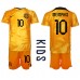 Billige Nederland Memphis Depay #10 Hjemmetrøye Barn VM 2022 Kortermet (+ korte bukser)